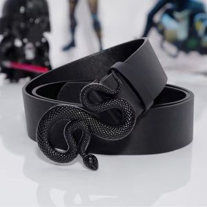 BELT Men's Black Animal Shape PU Leather Belt